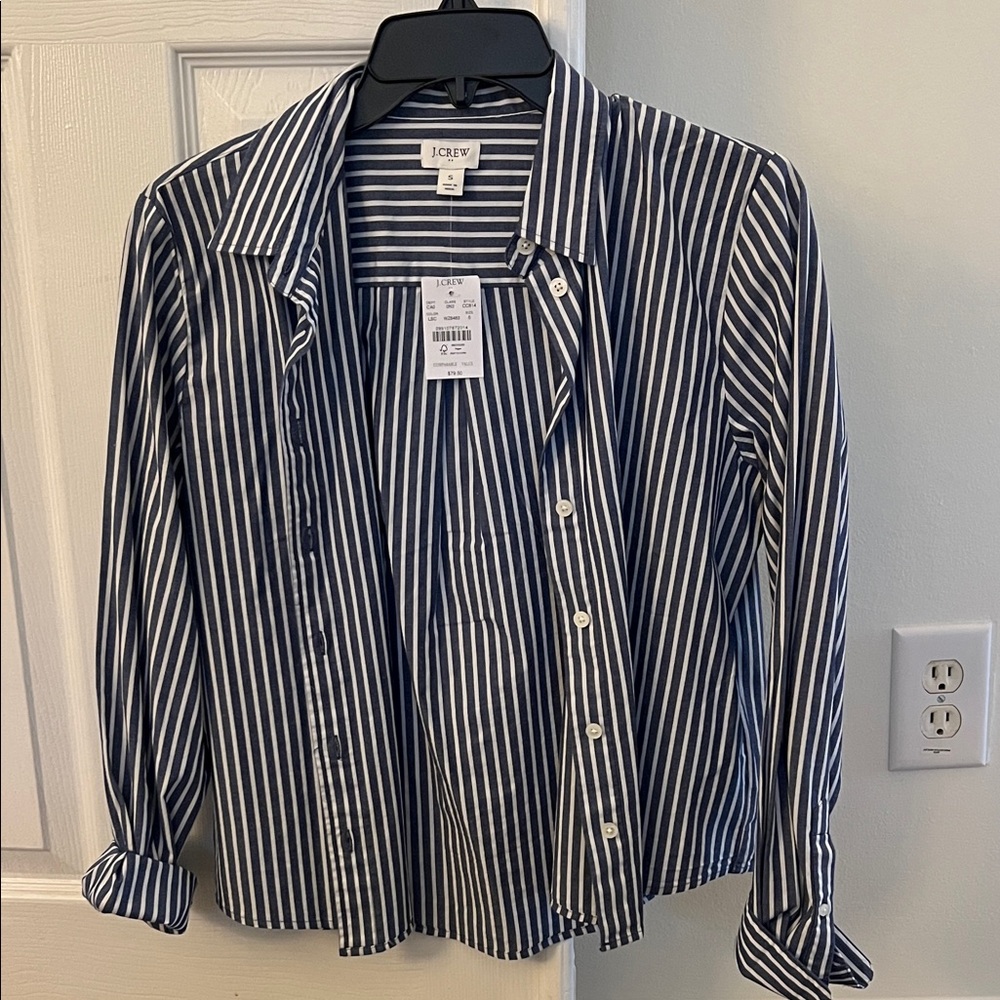 J. Crew striped blouse